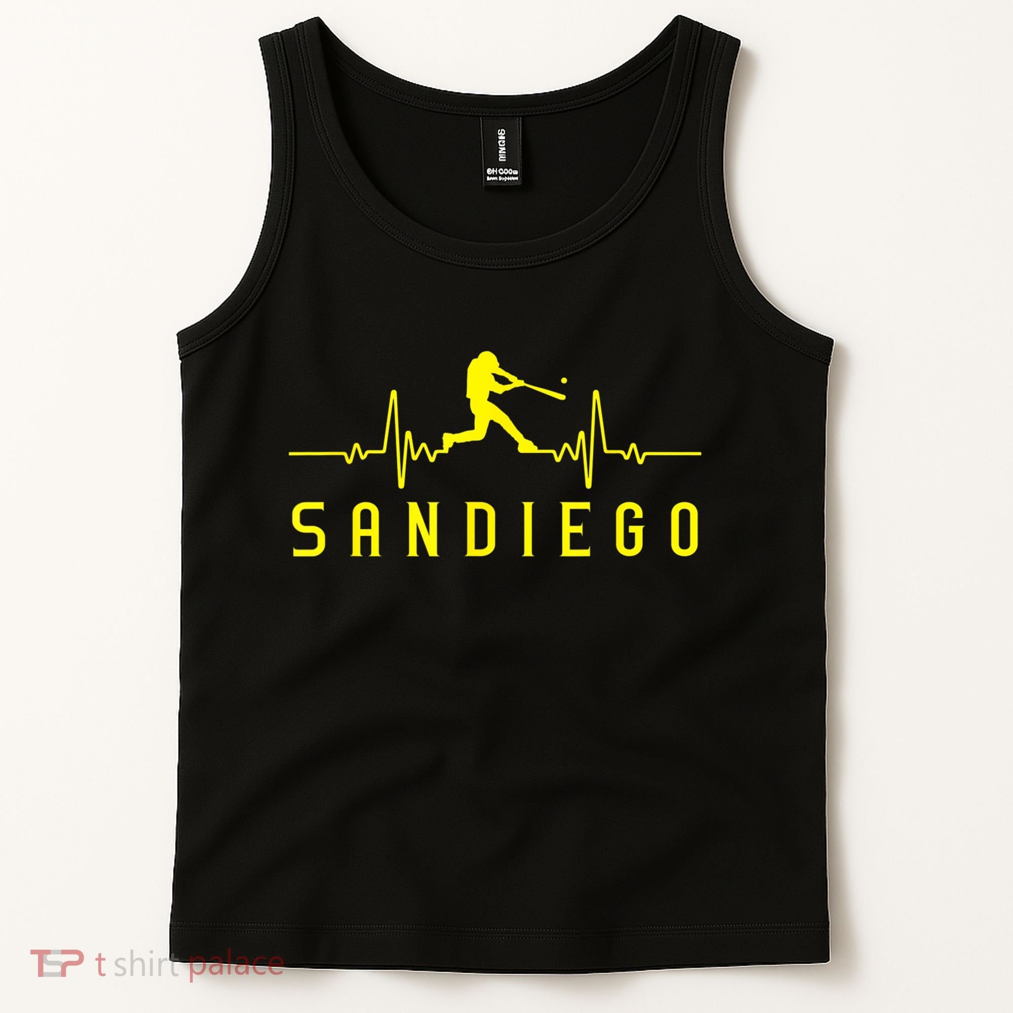 San Diego Baseball Heartbeat SD Game Day Padre Tank Top