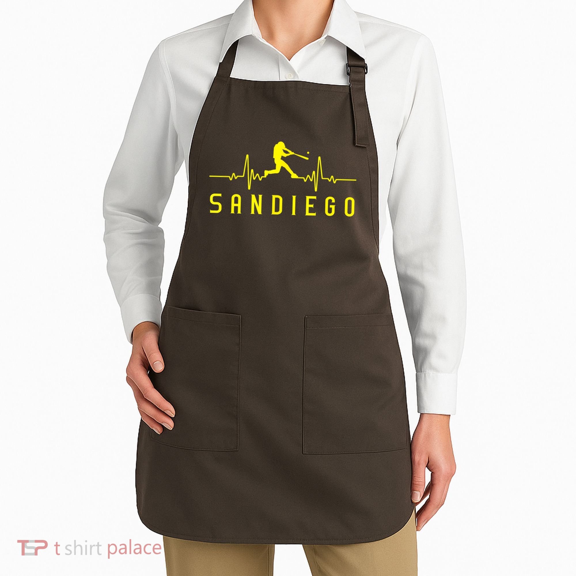 San Diego Baseball Heartbeat SD Game Day Padre Apron