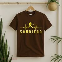 San Diego Baseball Heartbeat SD Game Day Padre T-Shirt thumb 2