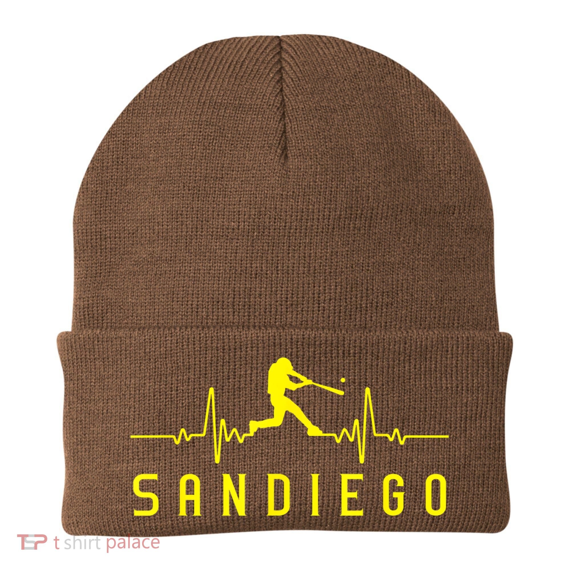 San Diego Baseball Heartbeat SD Game Day Padre Beanie