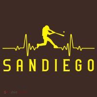 San Diego Baseball Heartbeat SD Game Day Padre Mousepad thumb 1