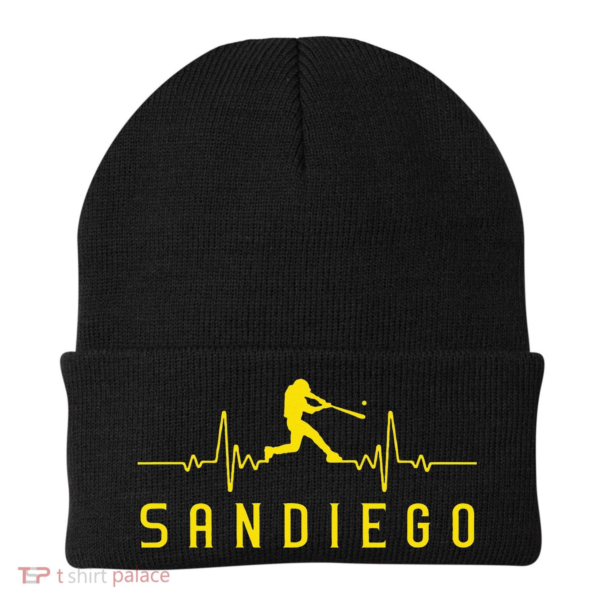 San Diego Baseball Heartbeat SD Beanie