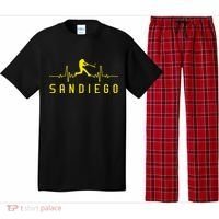 San Diego Baseball Heartbeat SD Pajama Set thumb 0