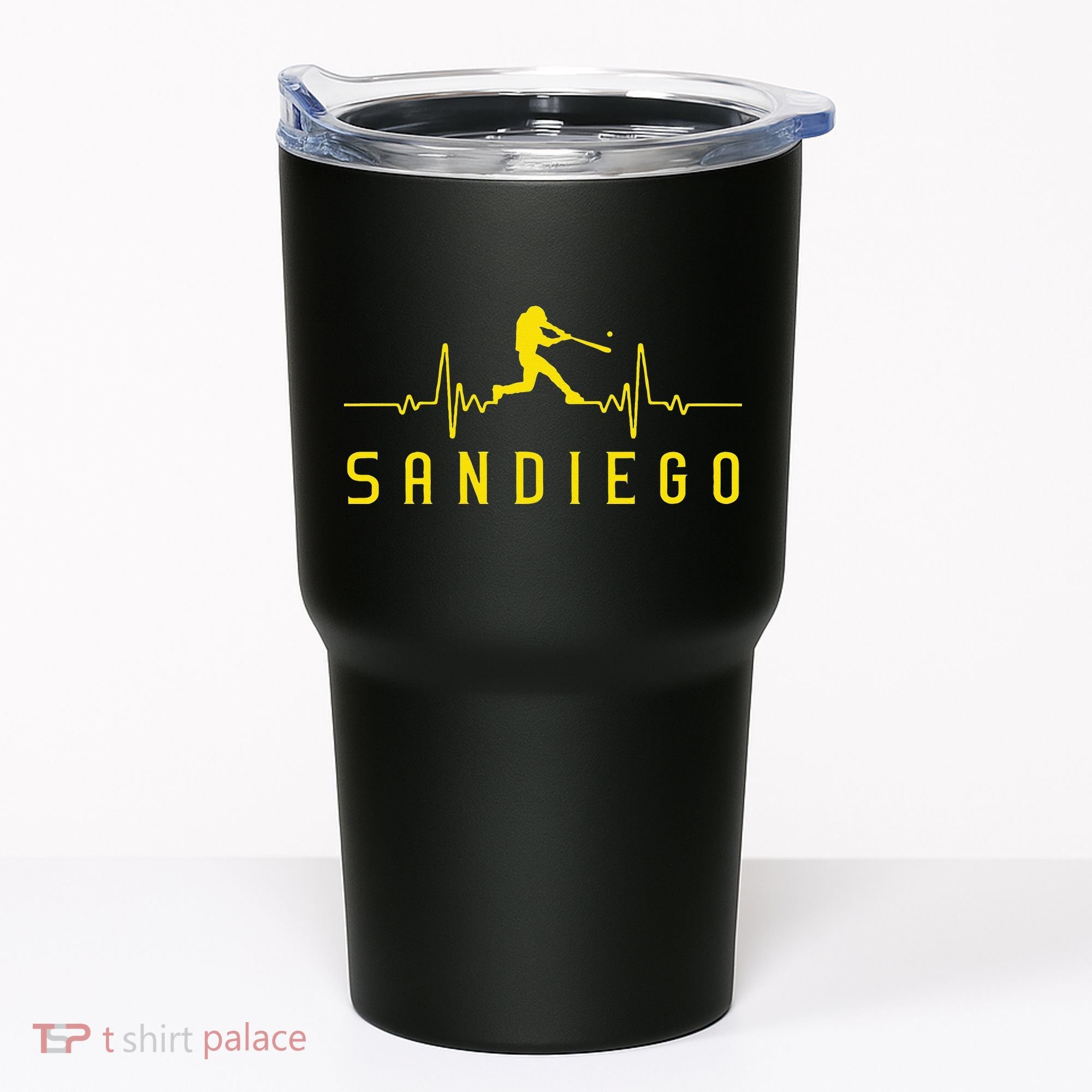 San Diego Baseball Heartbeat SD Tumbler
