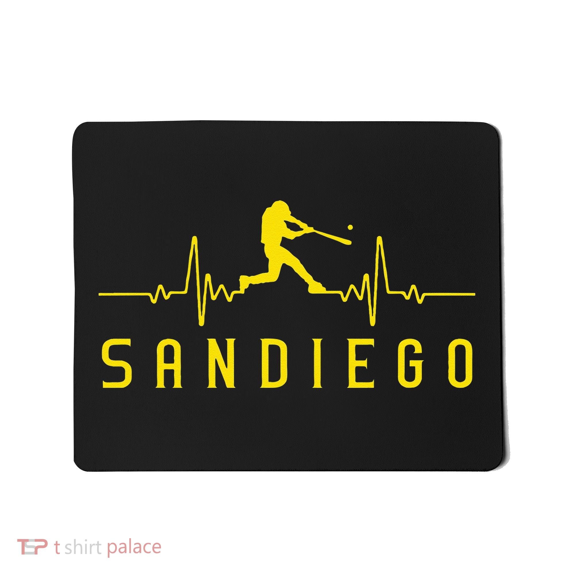 San Diego Baseball Heartbeat SD Mousepad