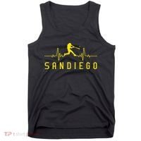 San Diego Baseball Heartbeat SD Tank Top thumb 0