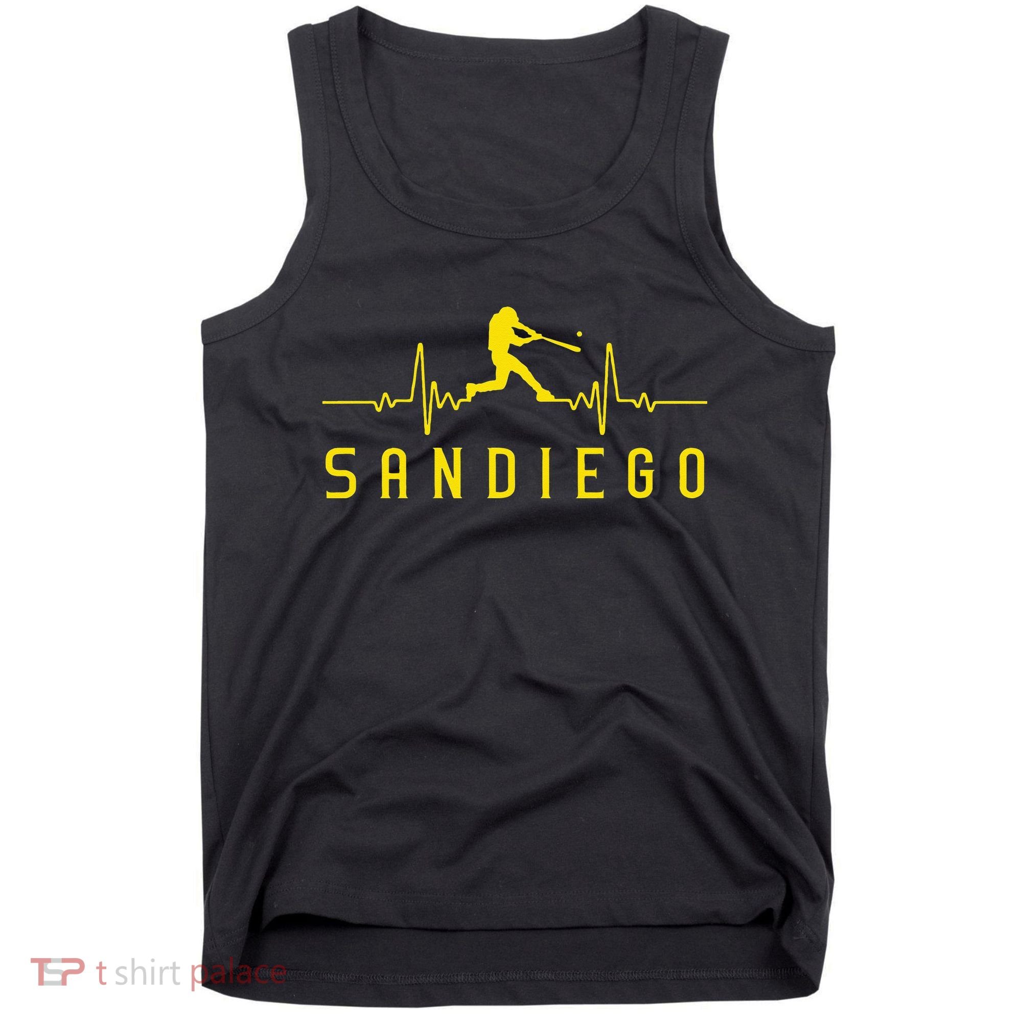 San Diego Baseball Heartbeat SD Tank Top