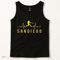 San Diego Baseball Heartbeat SD Tank Top thumb 2
