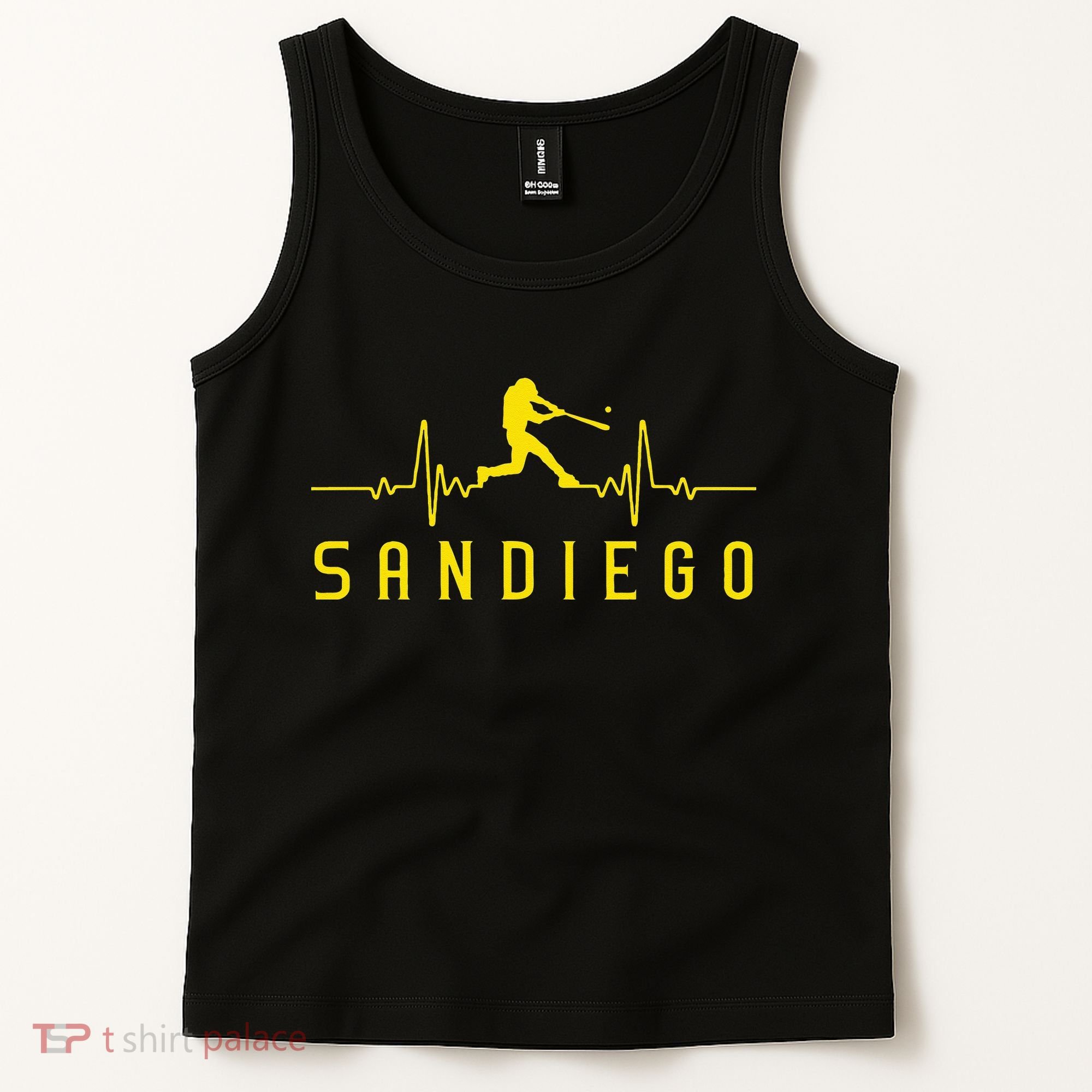 San Diego Baseball Heartbeat SD Tank Top