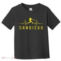 San Diego Baseball Heartbeat SD Toddler T-Shirt thumb 0