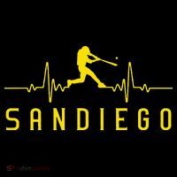 San Diego Baseball Heartbeat SD Kids Long Sleeve Shirt thumb 2