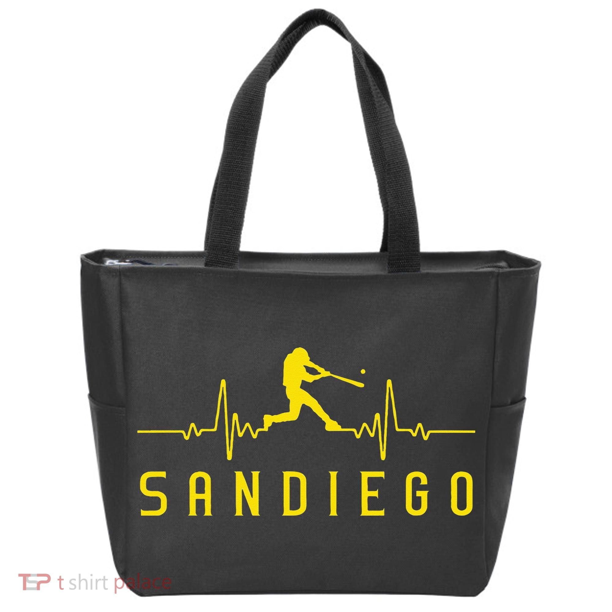 San Diego Baseball Heartbeat SD Tote Bag