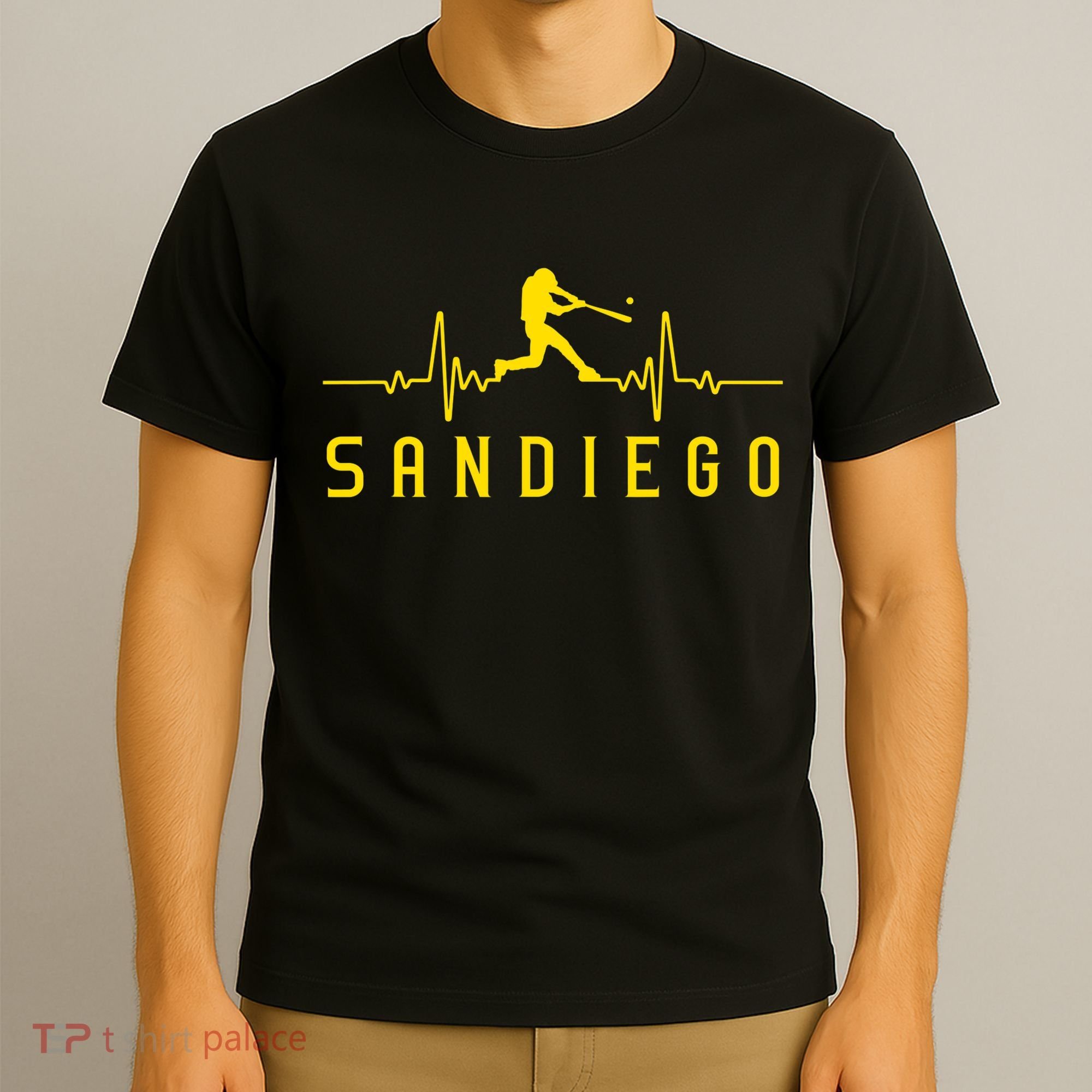 San Diego Baseball Heartbeat SD T-Shirt