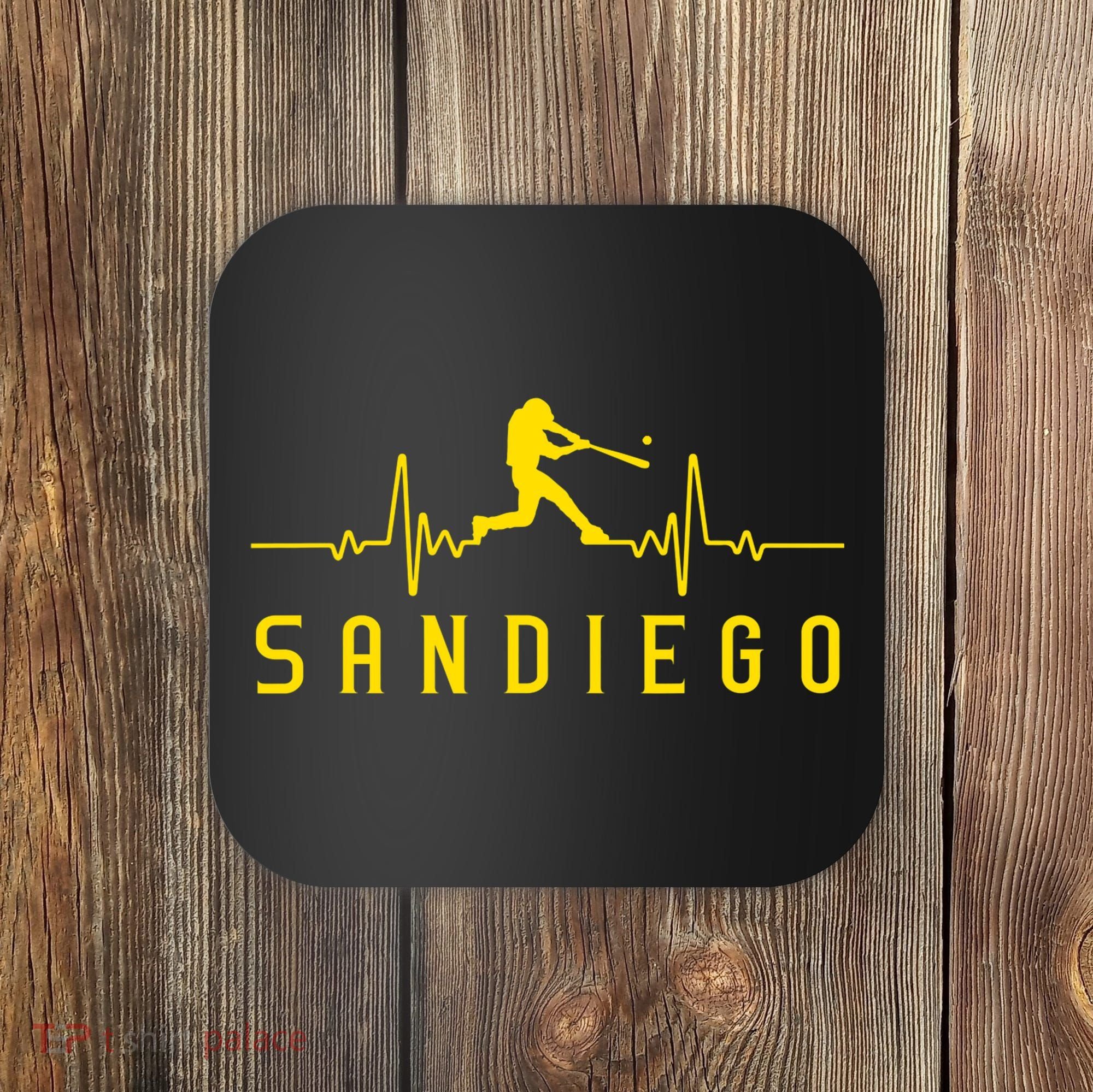 San Diego Baseball Heartbeat SD Coaster