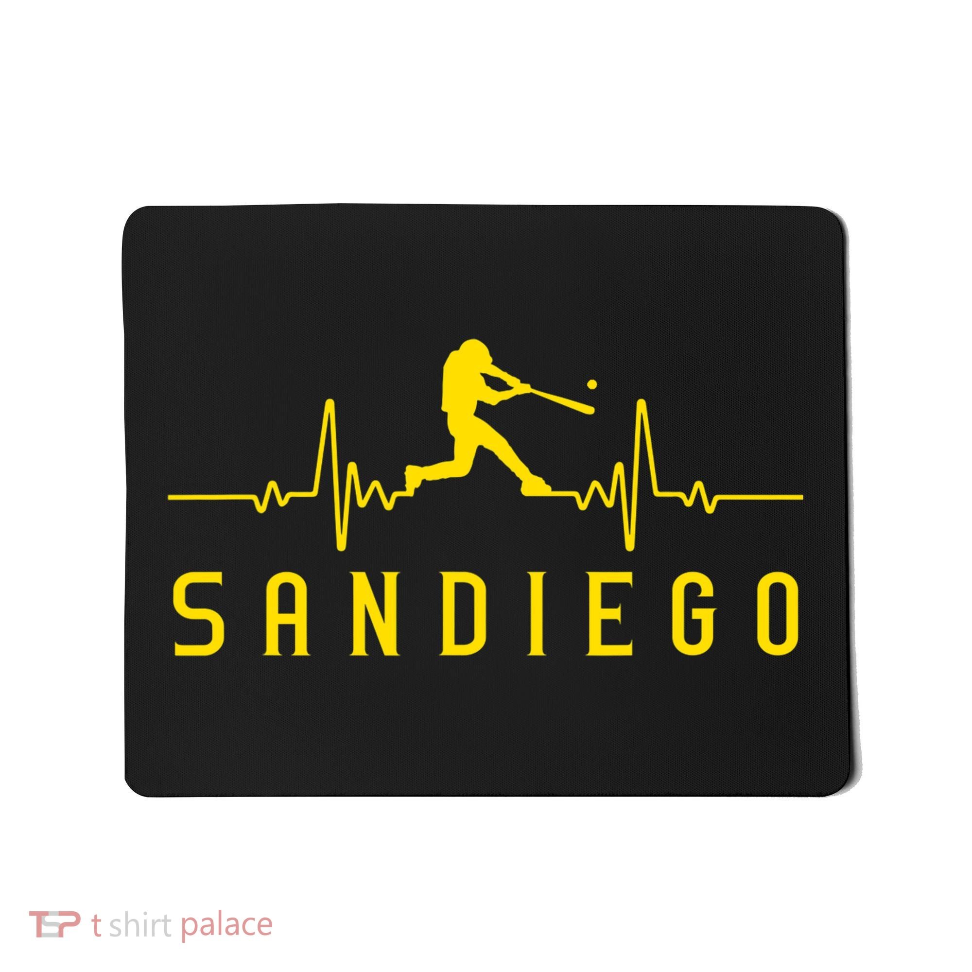 San Diego Baseball Heartbeat SD Mousepad