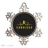 San Diego Baseball Heartbeat SD Ornament thumb 0
