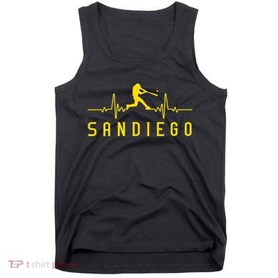 San Diego Baseball Heartbeat SD Tank Top