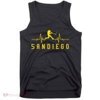 San Diego Baseball Heartbeat SD Tank Top thumb 0