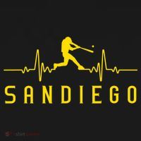 San Diego Baseball Heartbeat SD Toddler T-Shirt thumb 4
