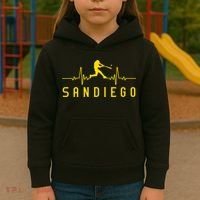 San Diego Baseball Heartbeat SD Kids Hoodie thumb 3