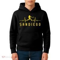 San Diego Baseball Heartbeat SD Kids Hoodie thumb 4