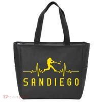 San Diego Baseball Heartbeat SD Tote Bag thumb 0