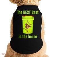 Softball Dad Best Seat In The House Pitcher Catcher Doggie Tank thumb 0
