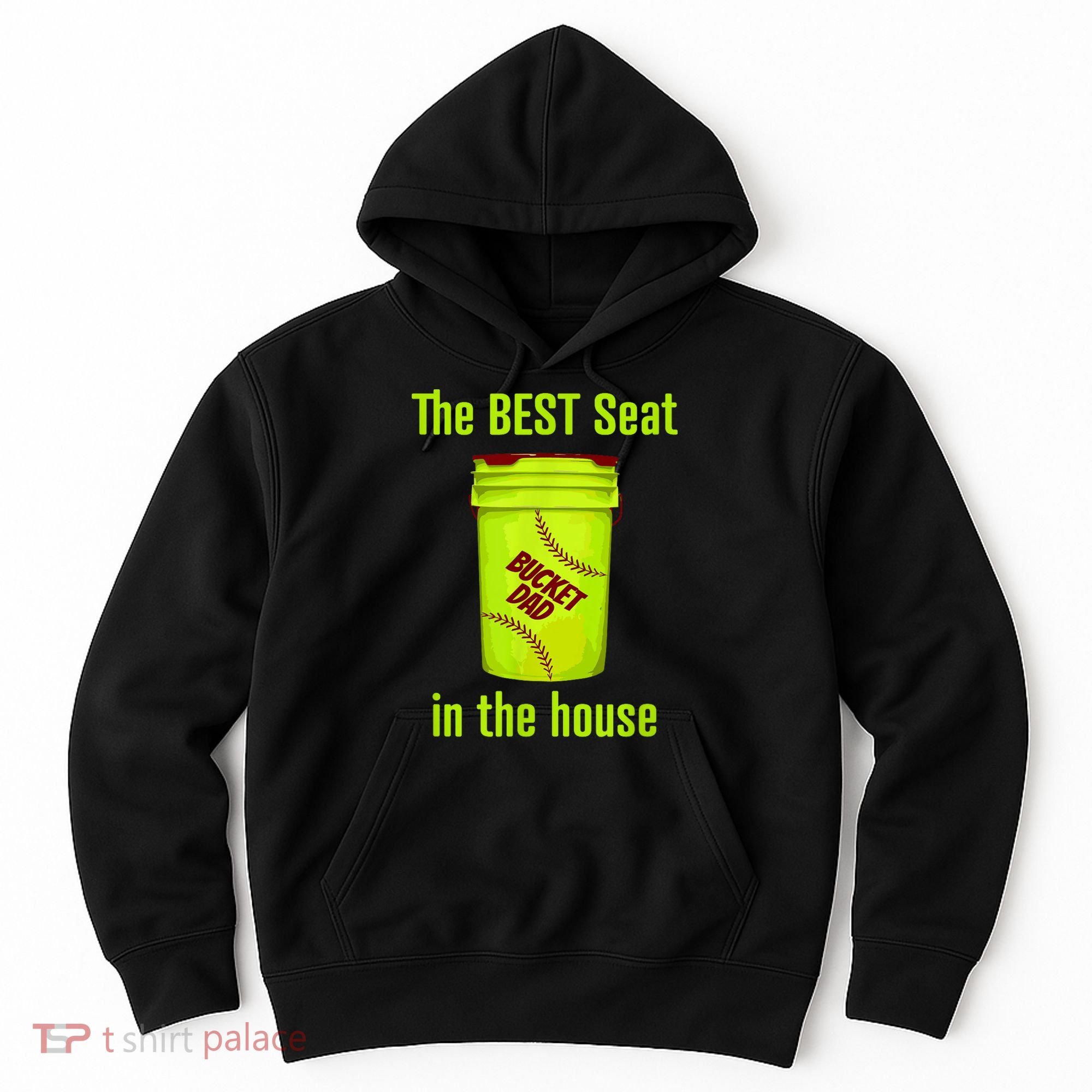 Softball Dad Best Seat In The House Pitcher Catcher Hoodie