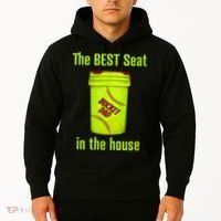 Softball Dad Best Seat In The House Pitcher Catcher Hoodie thumb 2
