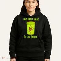 Softball Dad Best Seat In The House Pitcher Catcher Hoodie thumb 5