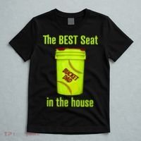 Softball Dad Best Seat In The House Pitcher Catcher T-Shirt thumb 5