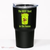 Softball Dad Best Seat In The House Pitcher Catcher Tumbler thumb 0