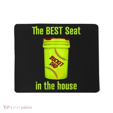 Softball Dad Best Seat In The House Pitcher Catcher Mousepad