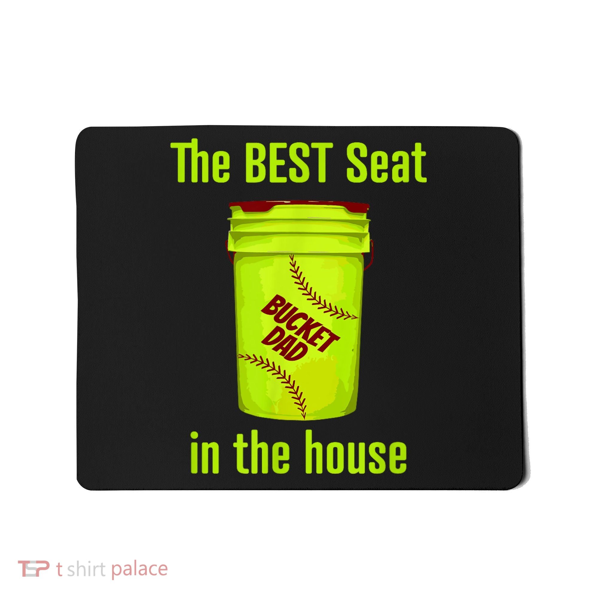 Softball Dad Best Seat In The House Pitcher Catcher Mousepad