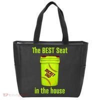 Softball Dad Best Seat In The House Pitcher Catcher Tote Bag thumb 0