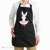 Sweet Dancing Ballerina Bunny Ballet Rabbit Girl For Apron thumb 2