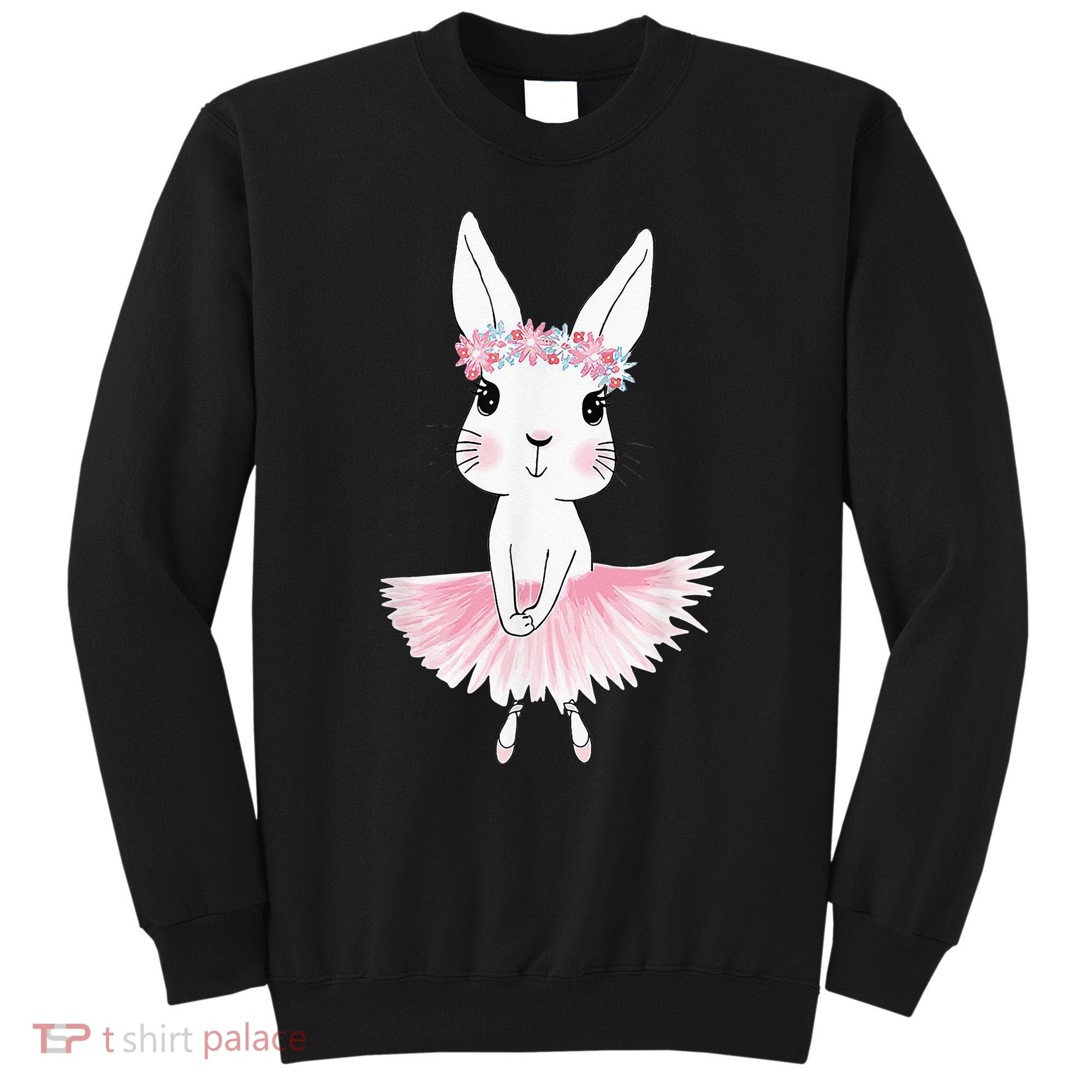 Sweet Dancing Ballerina Bunny Ballet Rabbit Girl For Sweatshirt