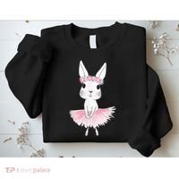 Sweet Dancing Ballerina Bunny Ballet Rabbit Girl For Sweatshirt thumb 2