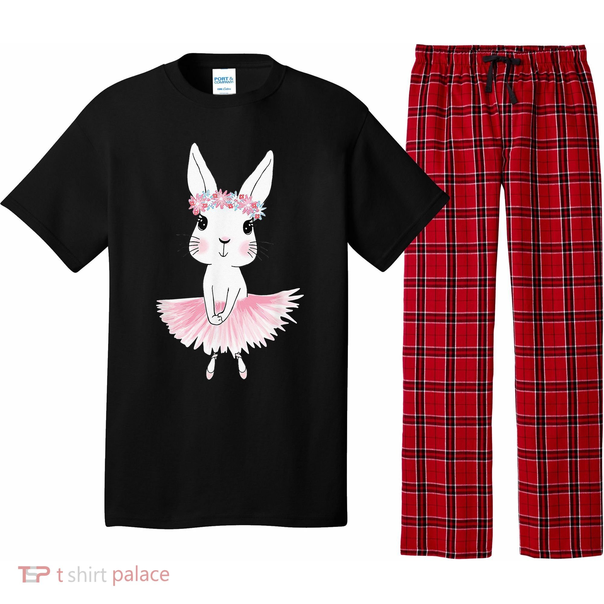 Sweet Dancing Ballerina Bunny Ballet Rabbit Girl For Pajama Set