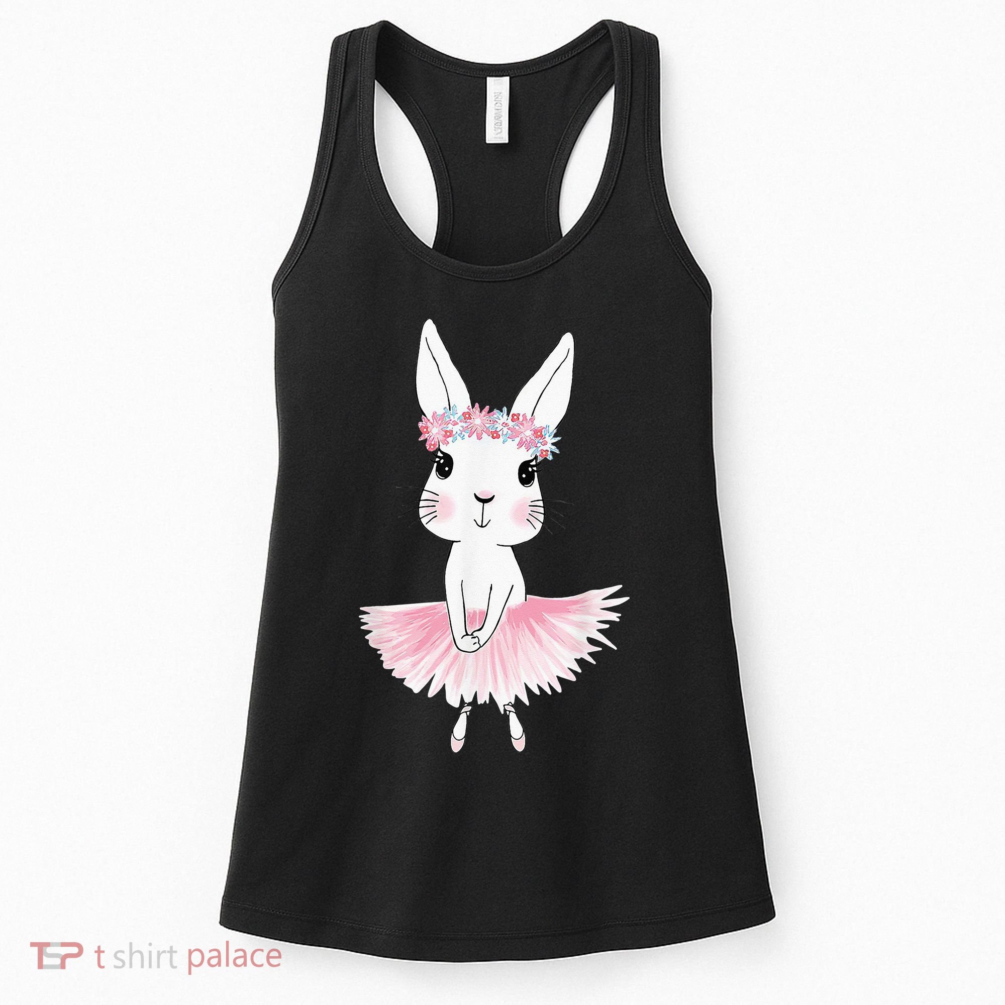Sweet Dancing Ballerina Bunny Ballet Rabbit Girl For Women's Tank Top