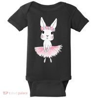 Sweet Dancing Ballerina Bunny Ballet Rabbit Girl For Baby Bodysuit thumb 0