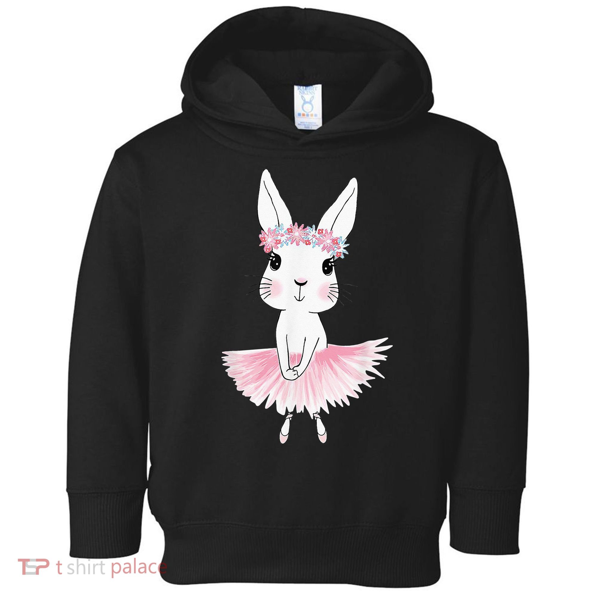 Sweet Dancing Ballerina Bunny Ballet Rabbit Girl For Toddler Hoodie