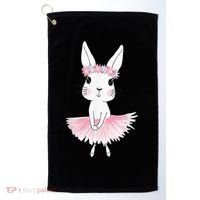 Sweet Dancing Ballerina Bunny Ballet Rabbit Girl For Golf Towel thumb 0