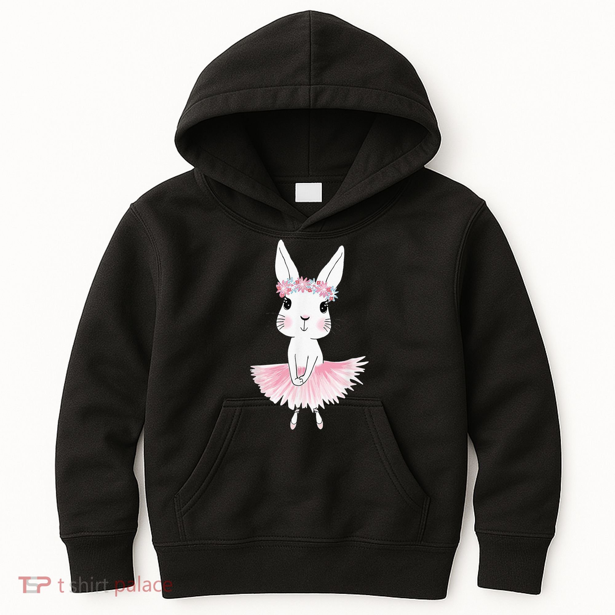 Sweet Dancing Ballerina Bunny Ballet Rabbit Girl For Kids Hoodie