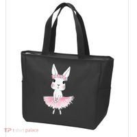 Sweet Dancing Ballerina Bunny Ballet Rabbit Girl For Tote Bag thumb 3