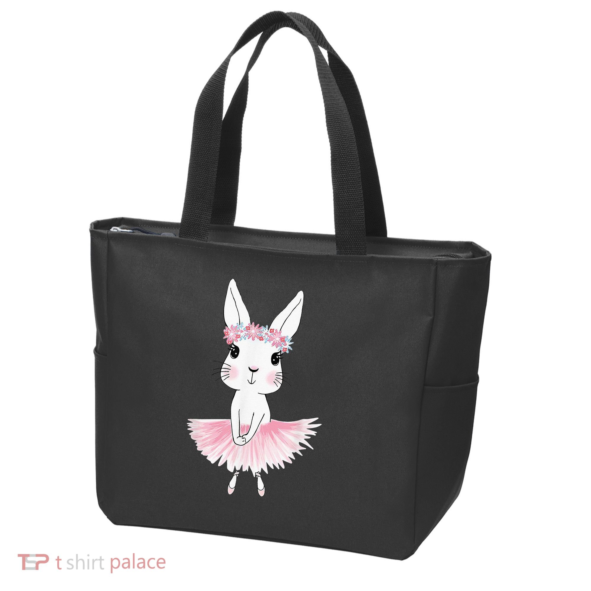 Sweet Dancing Ballerina Bunny Ballet Rabbit Girl For Tote Bag