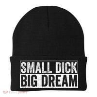 Small Dick Big Dreams Funny Beanie thumb 0