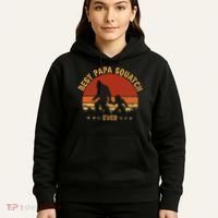 Sasquatch Dad Best Papa Squatch Ever Bigfoot Dad Fathers Day Hoodie thumb 5