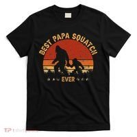 Sasquatch Dad Best Papa Squatch Ever Bigfoot Dad Fathers Day T-Shirt thumb 0