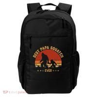 Sasquatch Dad Best Papa Squatch Ever Bigfoot Dad Fathers Day Backpack thumb 0